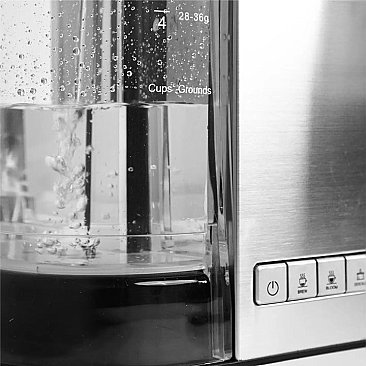 Enthusiast 8-Cup Drip Coffee Brewer with Glass Carafe Stainless NEW Brew Stop - BVC2201GS-MB